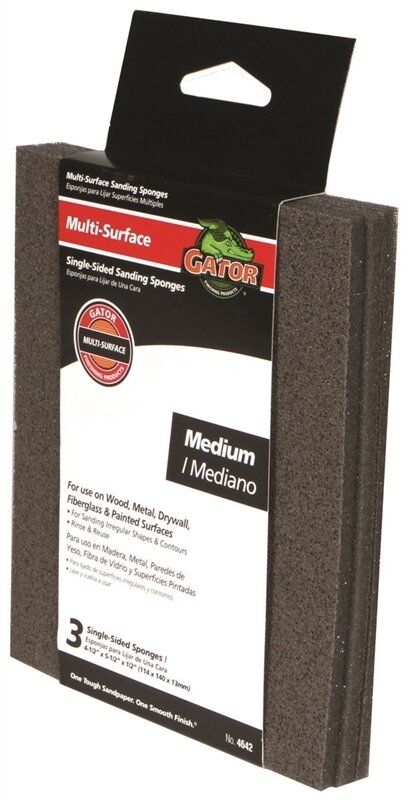 GATOR SANDING SPONGE MED 3PK
