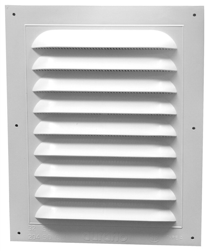 8" X 16" Plastic Gable Vent White