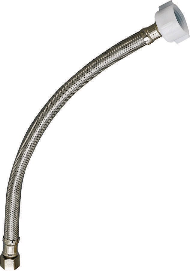 16" Braided SS Toilet Supply 1/2" Compression