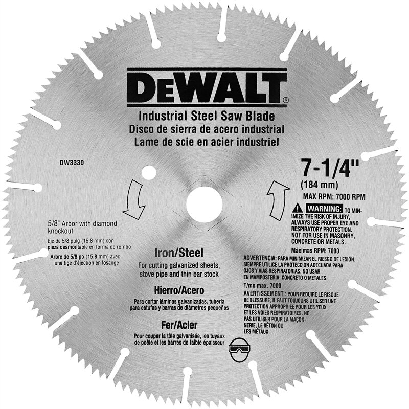 DEWALT SMOOTH CUT 7 1/4 SAW BLADE