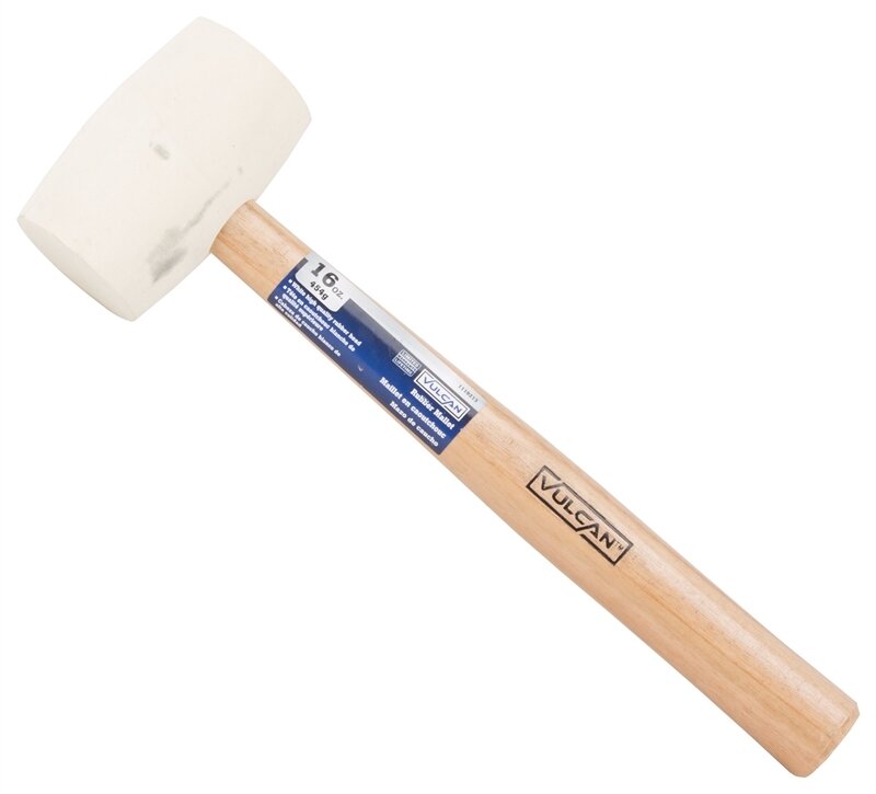 16oz RUBBER MALLET WHITE