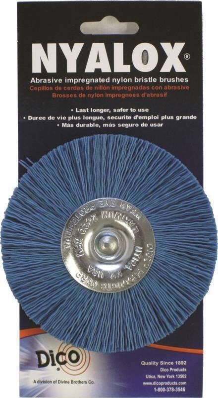 4" NYALOX ABRASIVE WHEEL BRUSH FINE