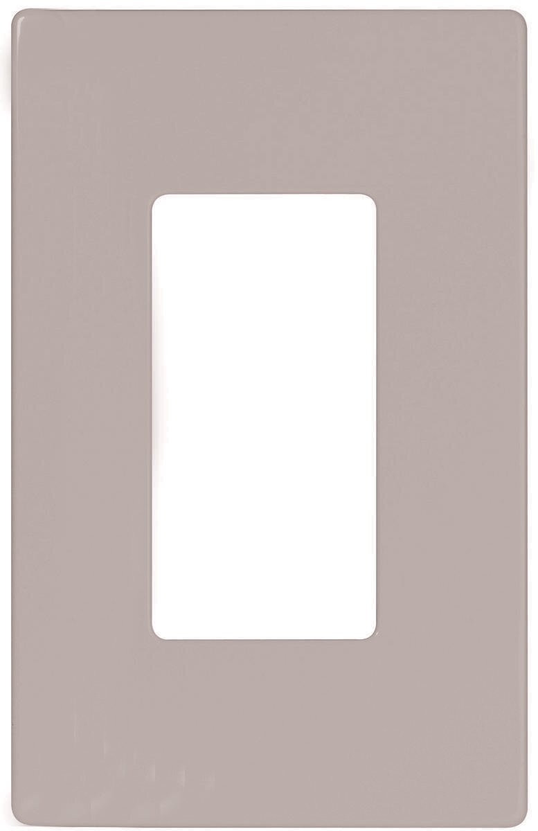 1G MIDSIZE SCREWLESS DECORA PLATE WHITE