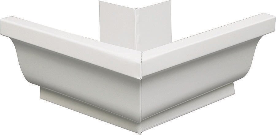 5" Gutter Corner Outside White