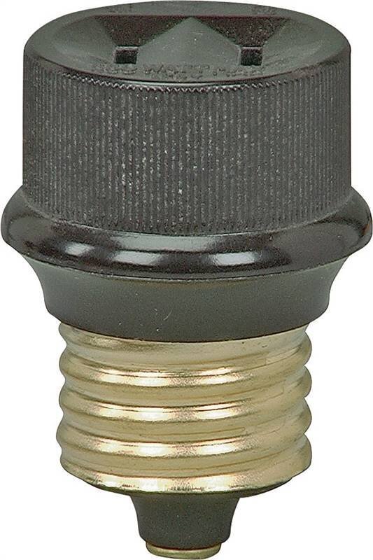 SCREW BASE PLUG BROWN