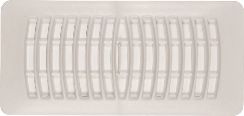2-1/4" X 12" Plastic Floor Register White