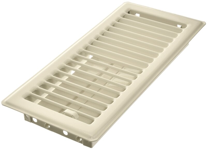 4X10 FLOOR REGISTER ALMOND