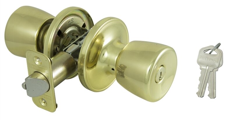 PROSOURCE TULIP ENTRY DOOR KNOB BRASS