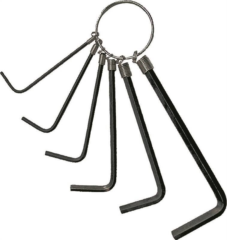 HEX KEY SET SAE INCHES 6PC KEYRING