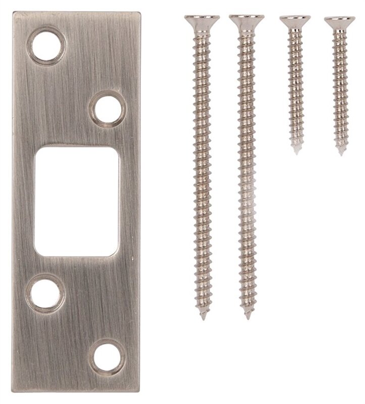 STRIKE PLATE SATIN NICKEL 1 1/4"X3 5/8"