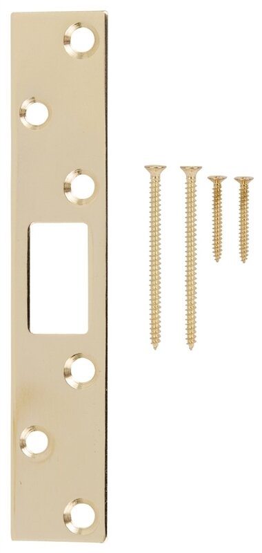 STRIKE PLATE BRASS 1 1/8" X 6"