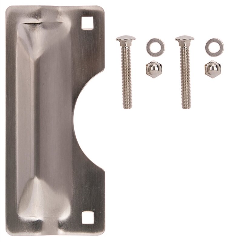 LATCH GUARD 3"X7" NICKEL HEAVY DUTY