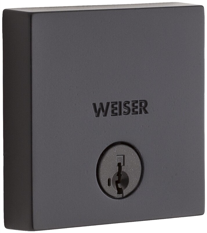 WEISER DEADBOLT SQUARE LOW PROFILE BLACK
