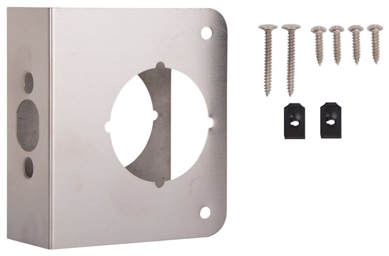 DOOR REINFORCER SATIN NICKEL 2 3/8"