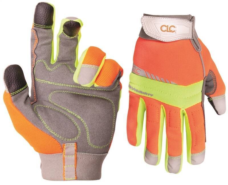 CLC HI-VIS FLEXY GRIP GLOVE LARGE