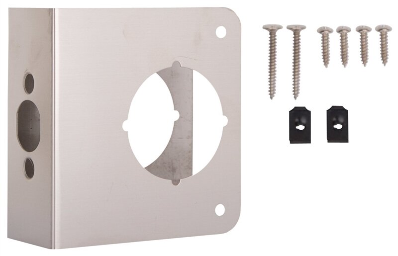DOOR REINFORCER SATIN NICKEL 2 3/4"