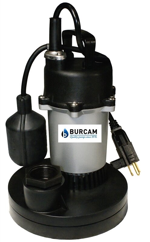 1/2hp BURCAM SUMP PUMP SUBMERSIBLE