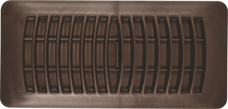 2-1/4" X 12" Plastic Floor Register Brown