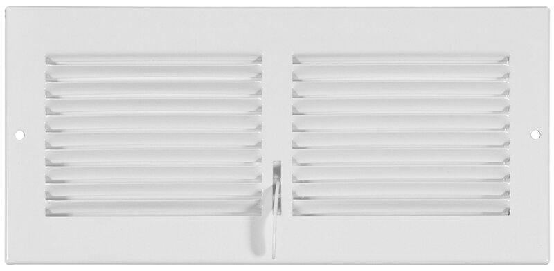 6" X 14" Sidewall Grille White