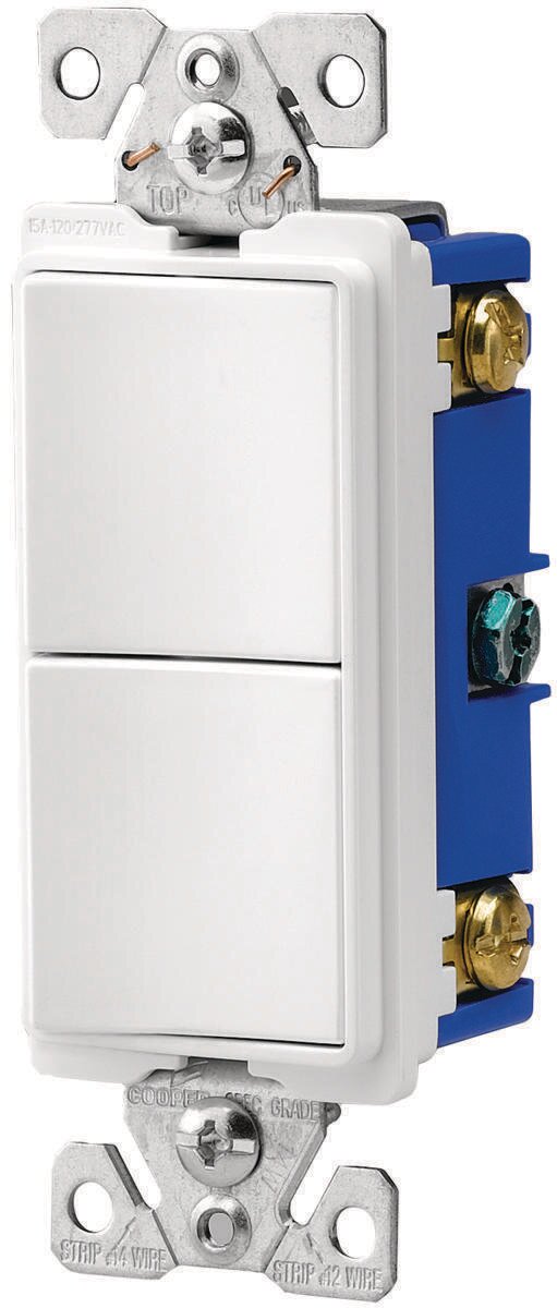 Decora Switch White 2 Switches 15A