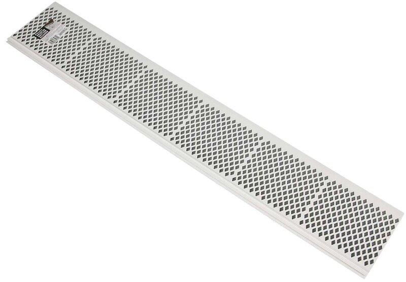 Gutter Guard Plastic White 5" X 3'