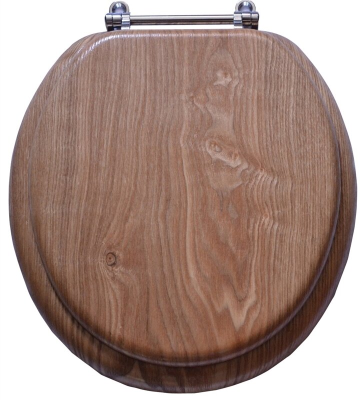 OAK TOILET SEAT ROUND