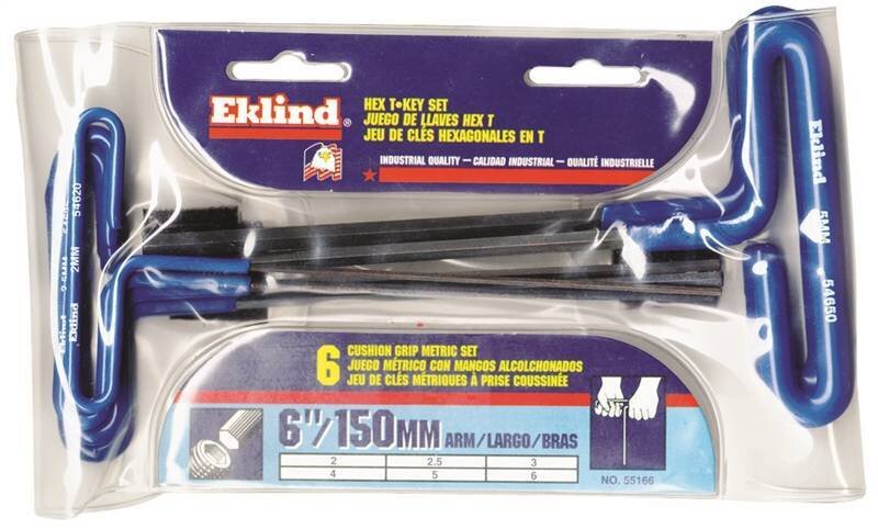 T HANDLE 6PC HEX KEY SET METRIC