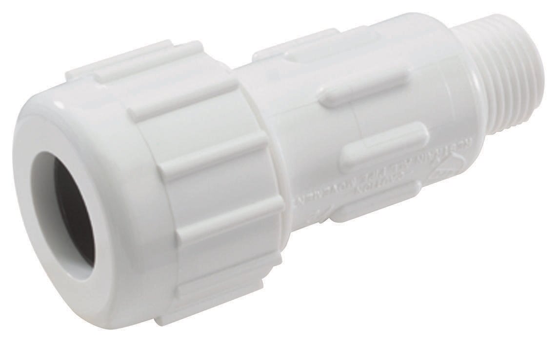 1/2" PVC COUPLING COMPRESSION X MIP
