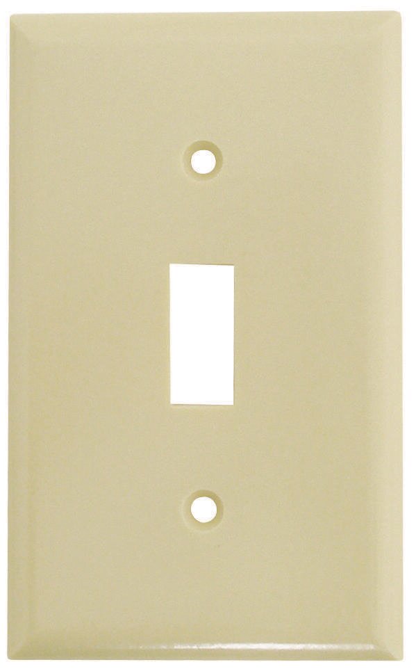 SINGLE TOGGLE PLATE IVORY