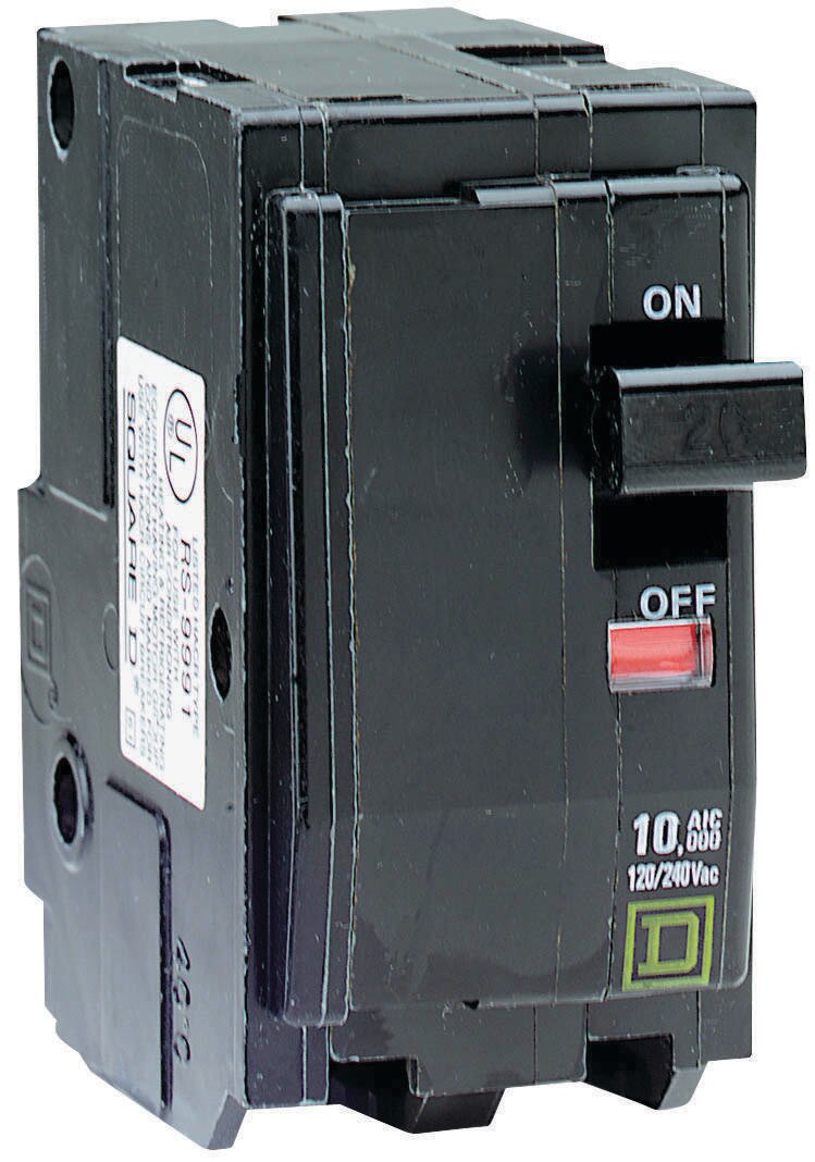QO220CP BREAKER 20A DOUBLE POLE SQUARE