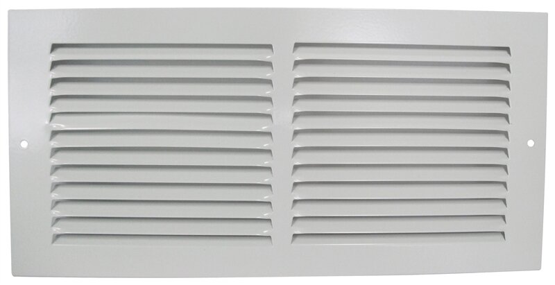 6" X 14" Baseboard Grille White