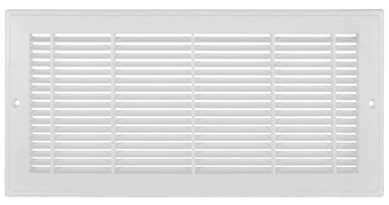 6" X 18" Plastic Grille White