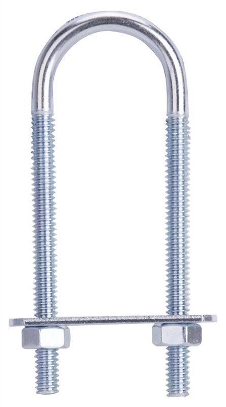 U BOLT WITH NUTS 1/4" X 1 1/8" X 4"