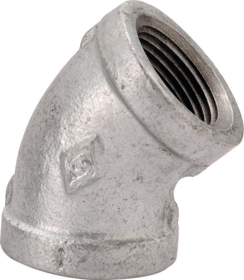 1/4" Galvanized 45 Elbow