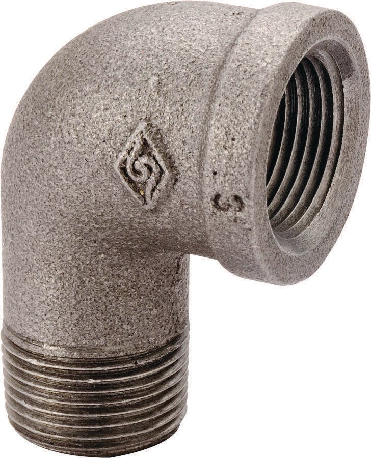 1/2" Black Street 90 Elbow