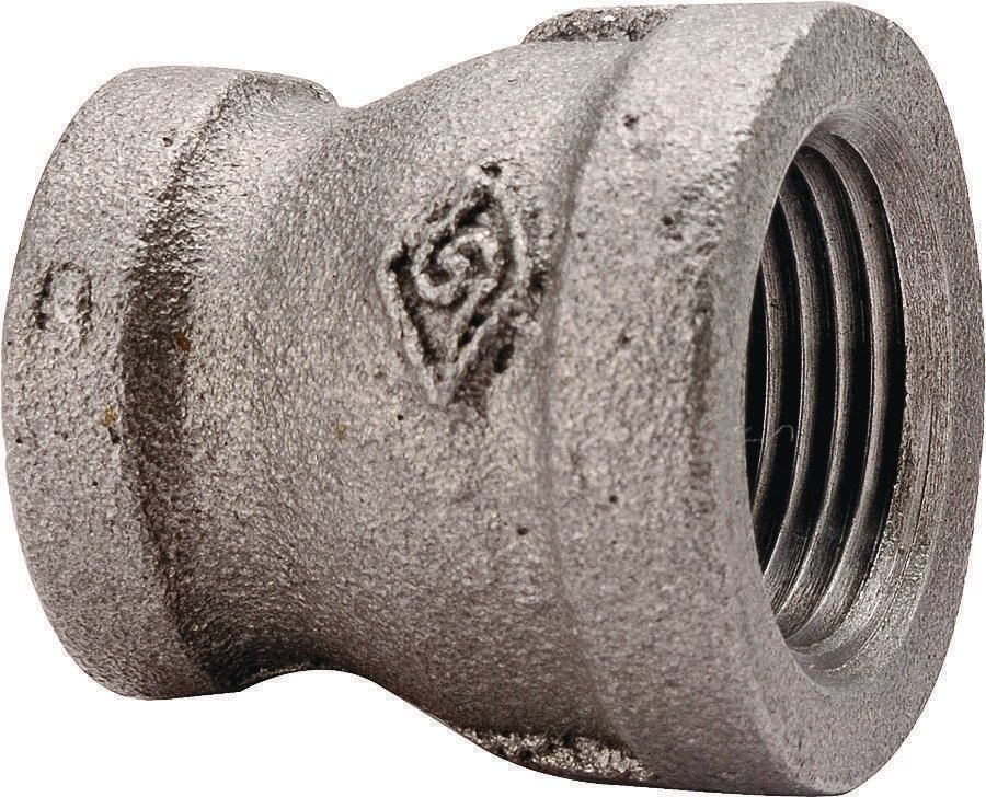 3/4" X 1/2" Black Coupling