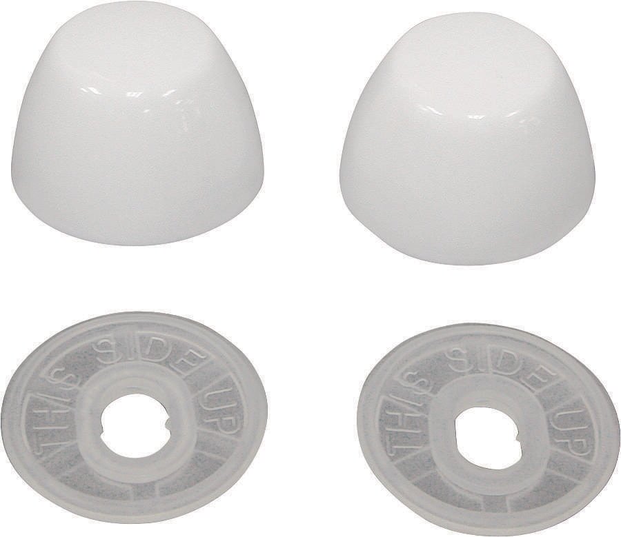TOILET BOLT CAPS WHITE