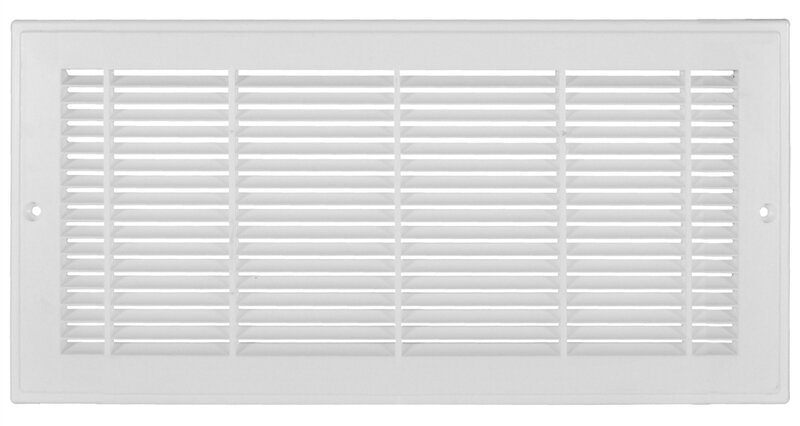 6" X 24" Plastic Grille White