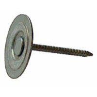 1" Ring Shank Steel Cap Nails 250PC