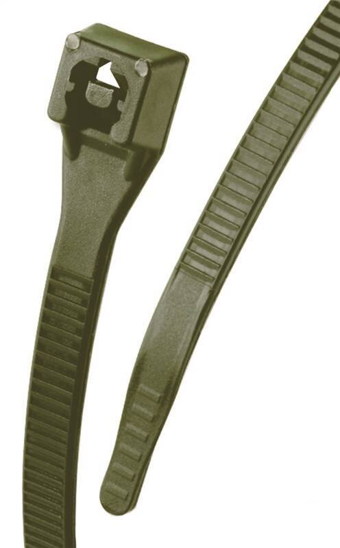 8" GREEN CABLE TIES 15PC
