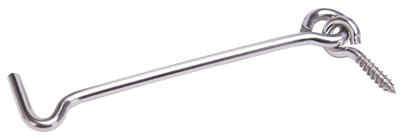 4" GATE HOOK & EYE STAINLESS STEEL
