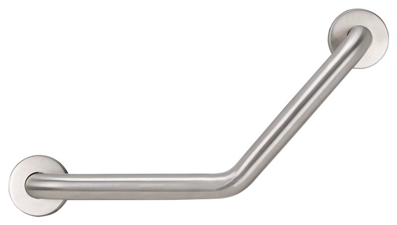 GRAB BAR ANGLE 16" CHROME
