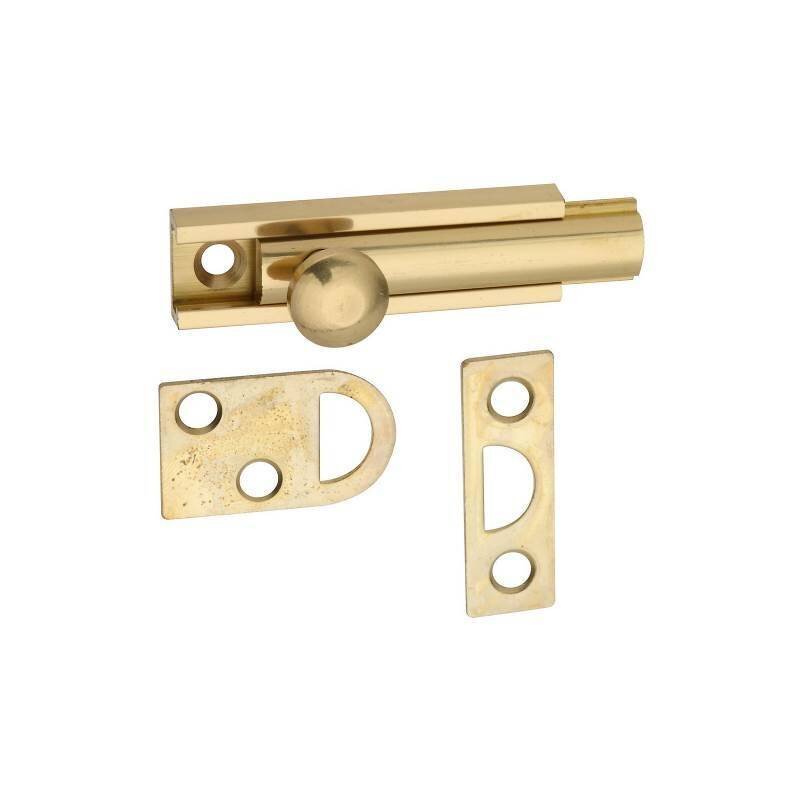 SURFACE BOLT 2" SOLID BRASS