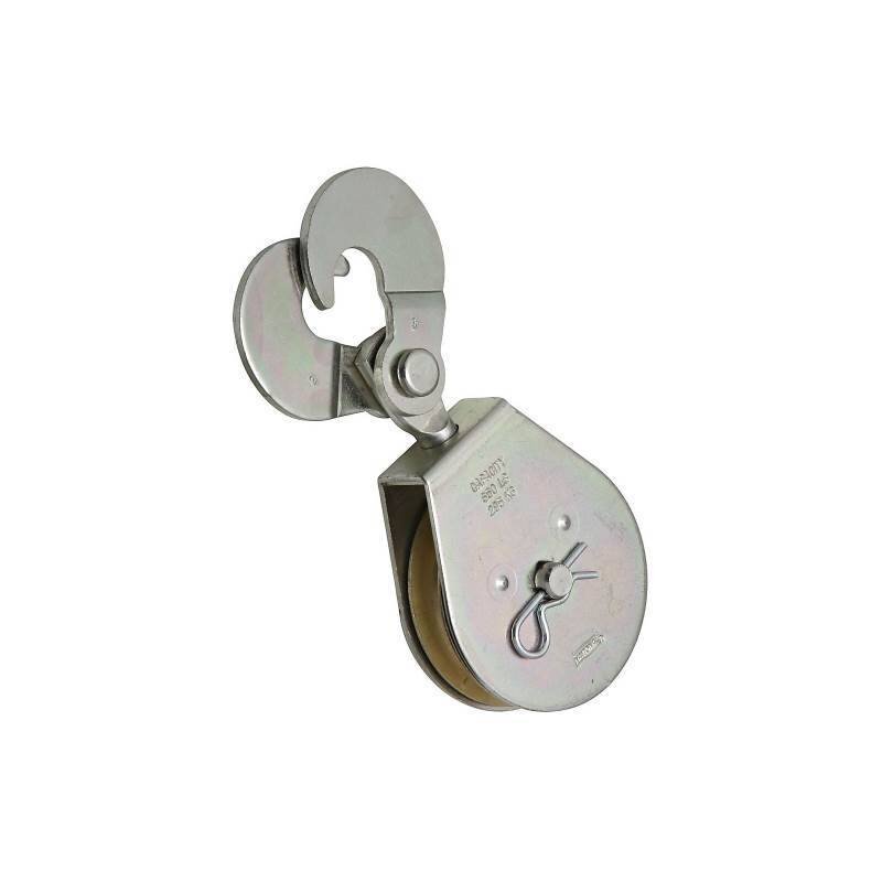 3" PULLY ZINC PLATED SCISSOR HOOK 650LB