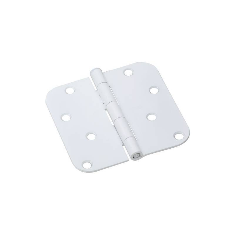 4" BUTT HINGE 5/8" RADIUS WHITE