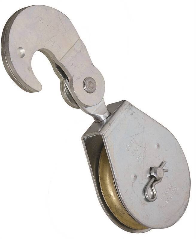 2 1/2" PULLY ZINC SWIVEL HOOK 250KG