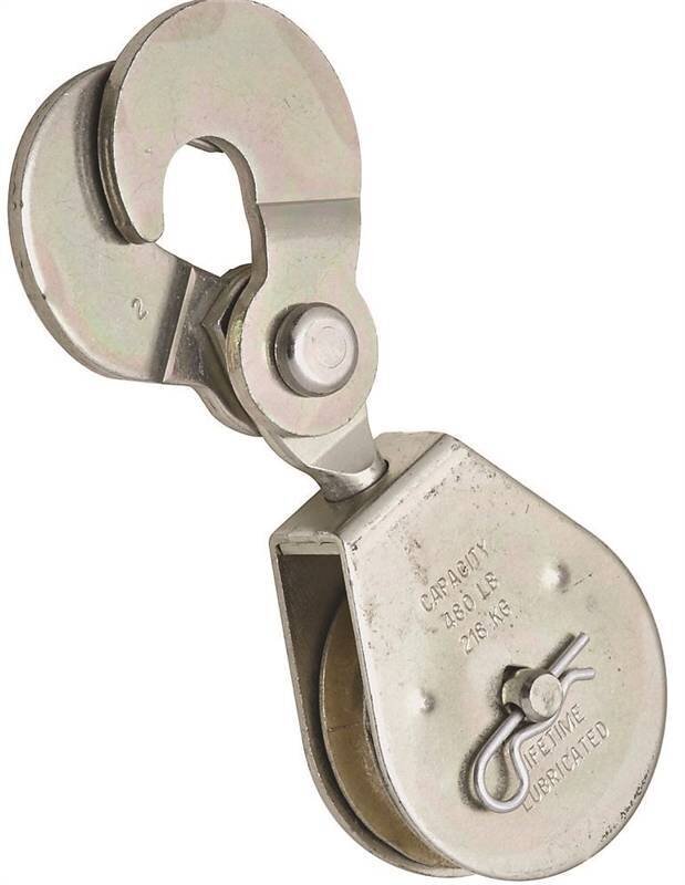 2" PULLY ZINC PLATED SCISSOR HOOK 480LB