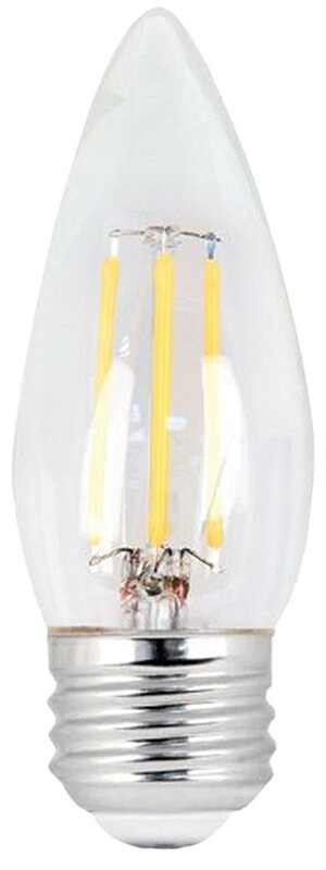 LED 40W CHANDELIER BULB MED BASE CLEAR