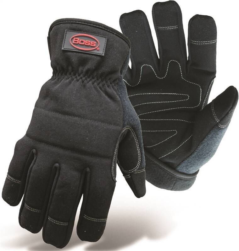 BOSS 5207L UTILITY GLOVES LARGE BLACK
