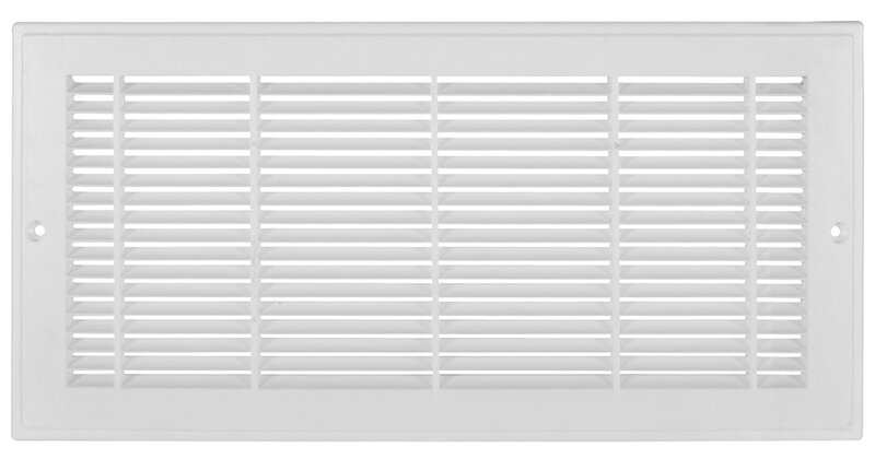 12" X 6" Plastic Grille White